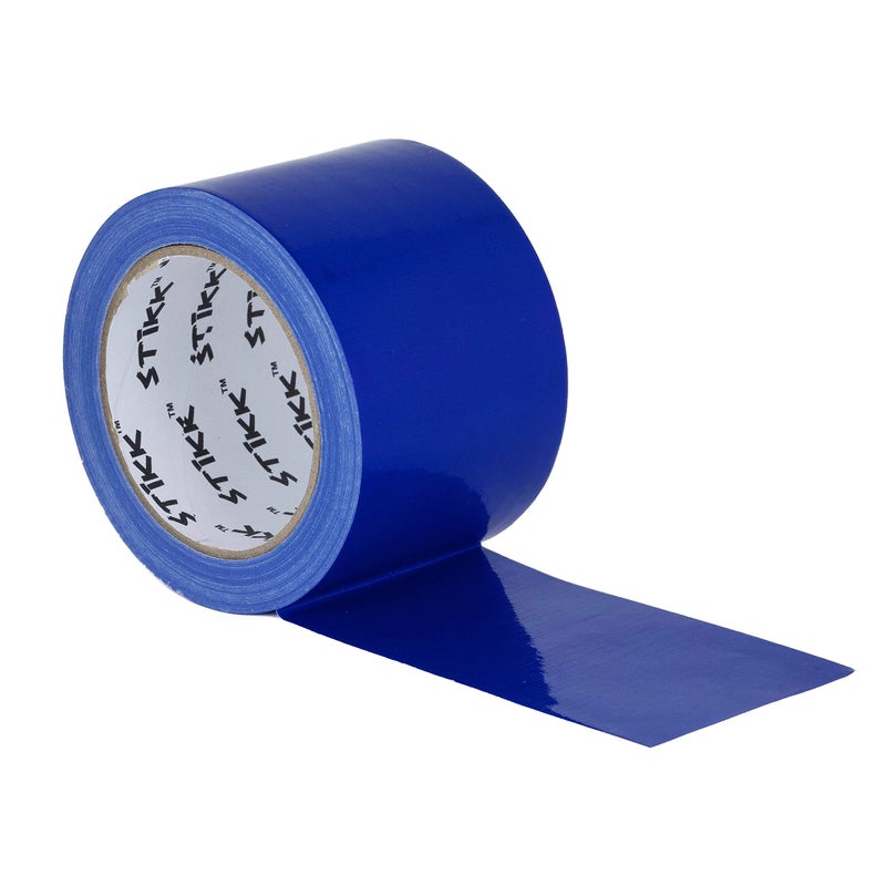STIKK Duct Tape - Blue Duck Tape - 3 inch x 25 Yards - Heavy Duty Tape for Repairs, Household Projects - for Commercial HVAC and Construction - Effective Heavy Duty Waterproof Duct Tape - Image 1